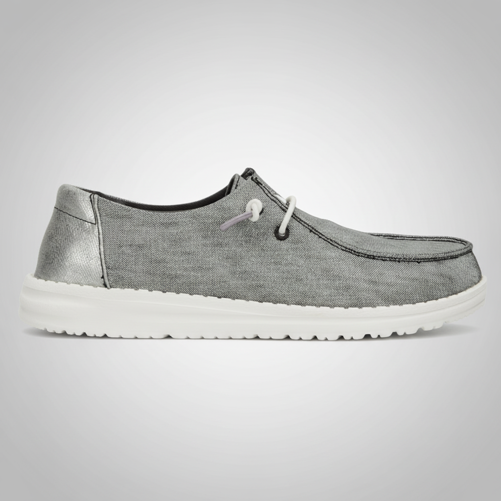 Shimmer Slip On Fashion Sneakers