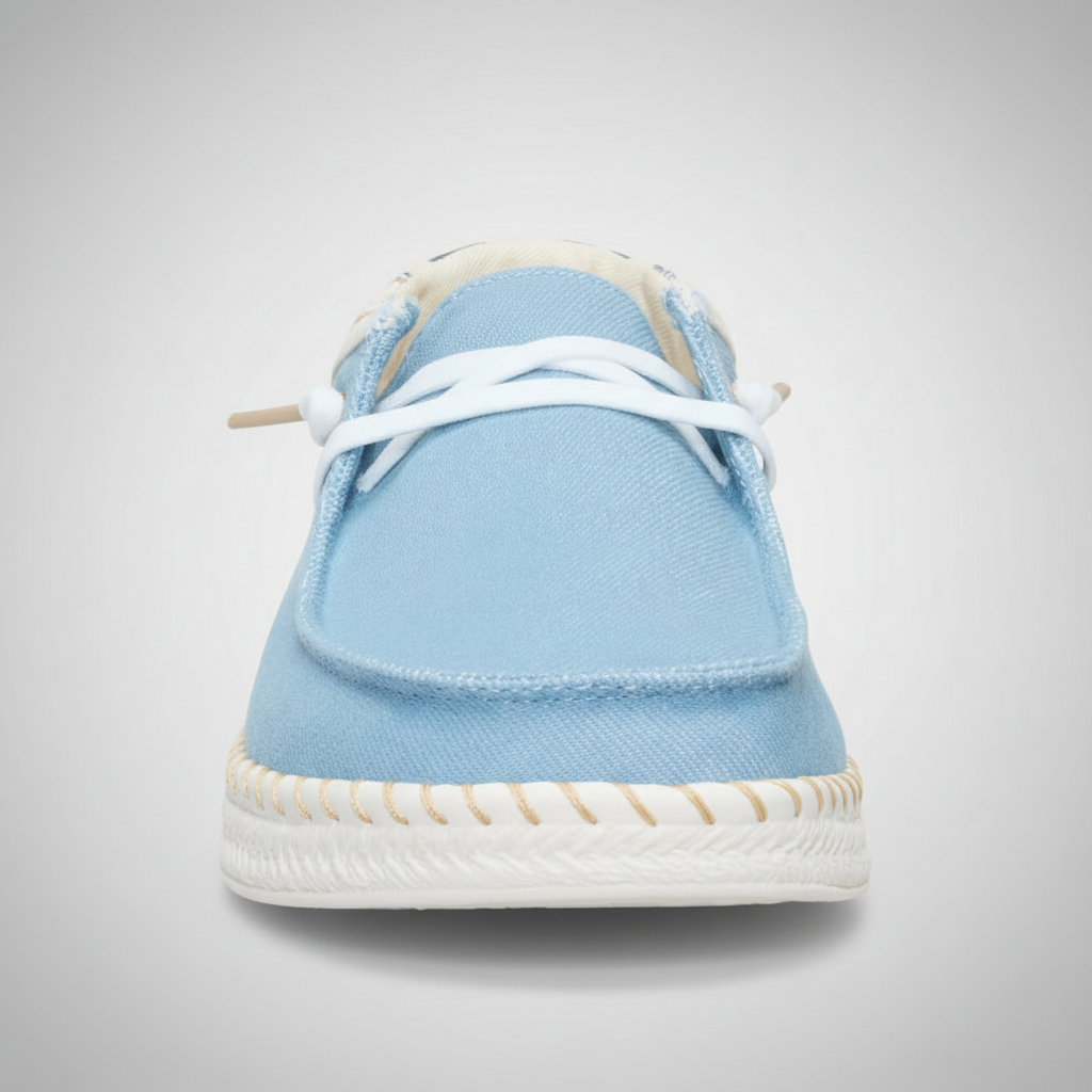 Casual Denim Lace Up Espadrille Shoes For Women