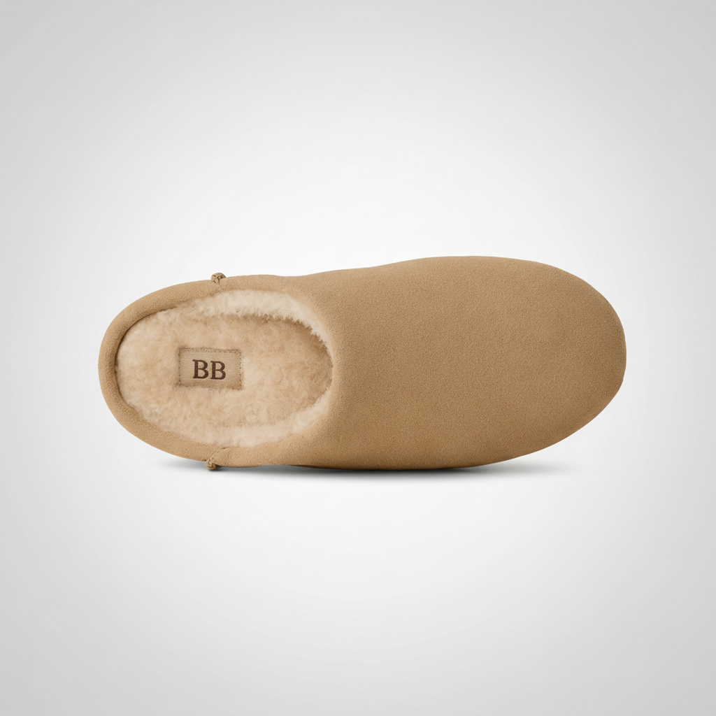 Elea Slip On Minimal Suede Slippers