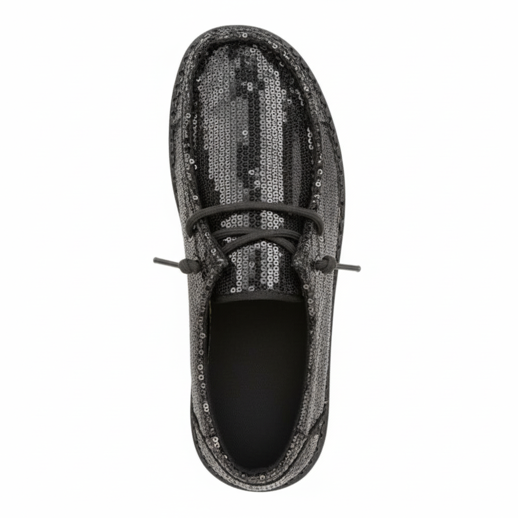 Slip Sequin Sparkle Mule Shoes For Women