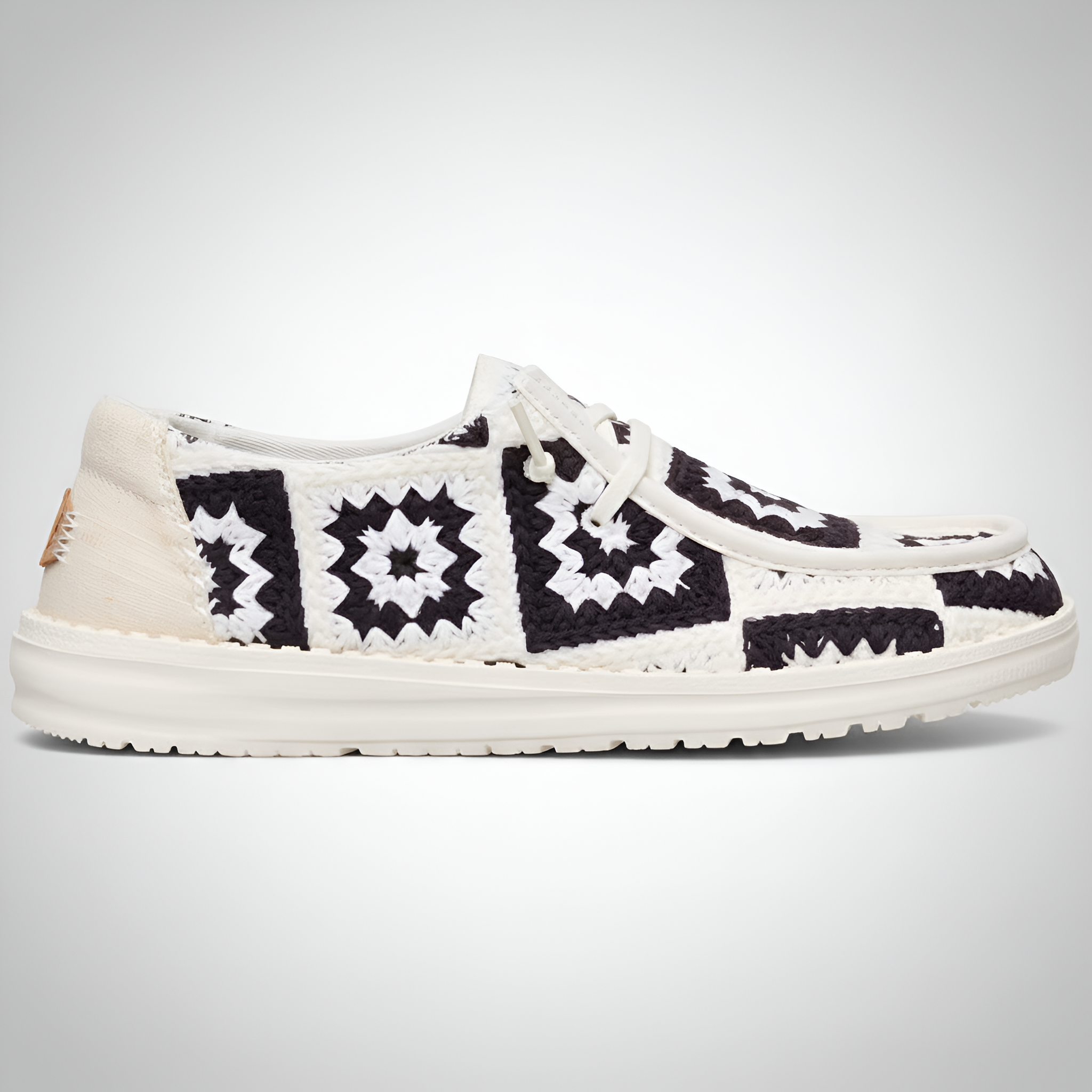 Crochet Patchwork Slip On Casual Comfort Shoes For Women