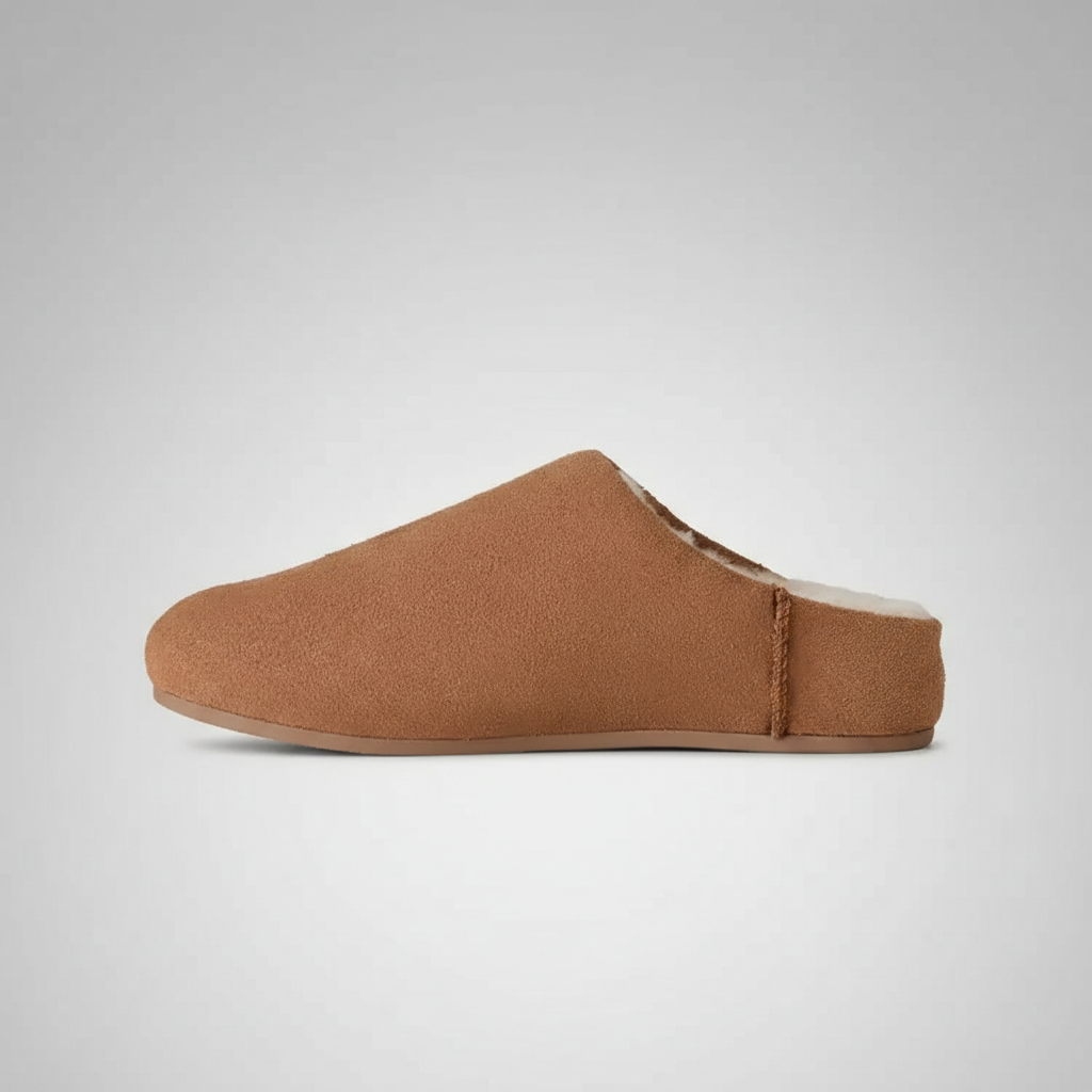 Elea Slip On Minimal Suede Slippers