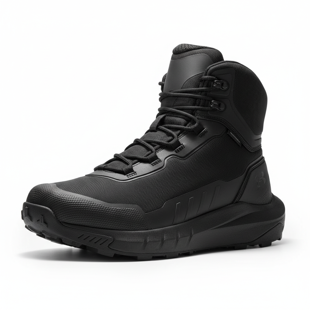 High Top Outdoor Work Boots With Grip Sole For Men