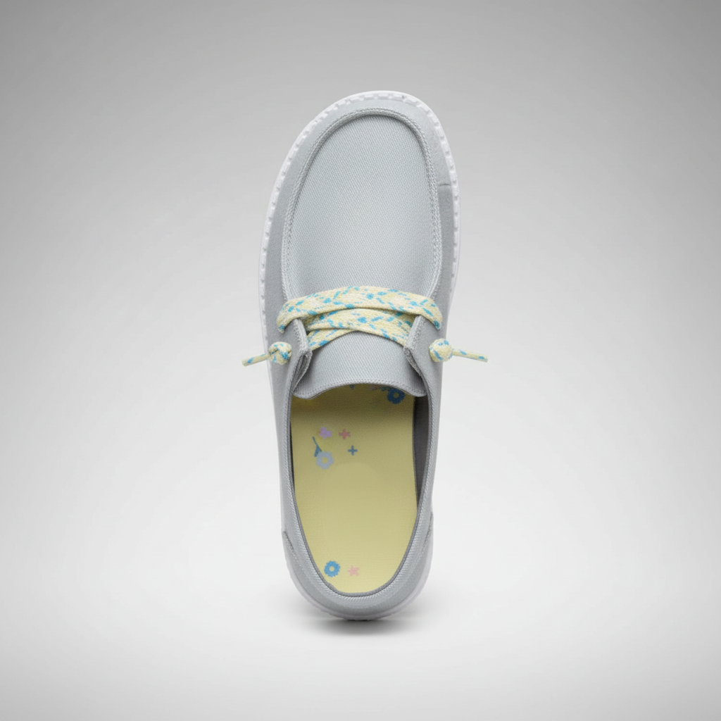 Lightweight Everyday Slip Ons With Lace Details