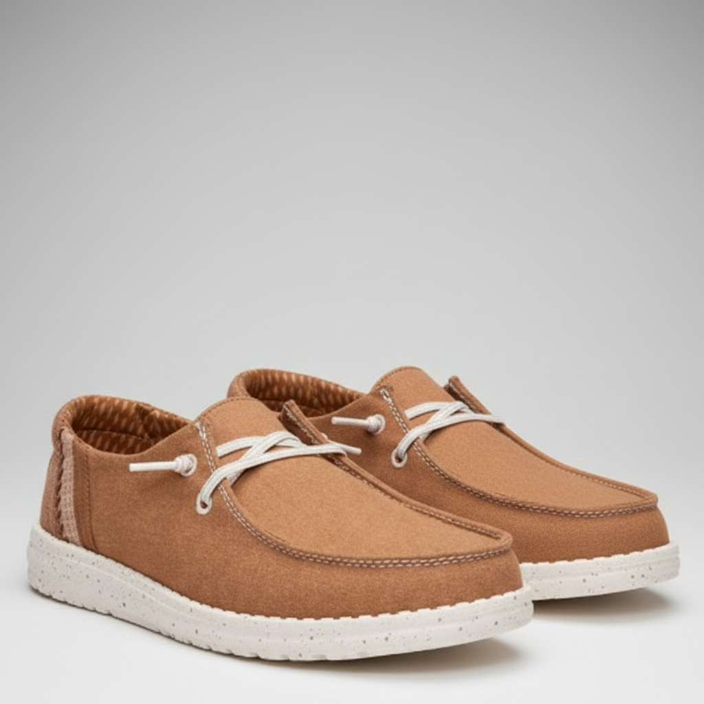 Brushed Linen Lightweight Casual Slip Shoes