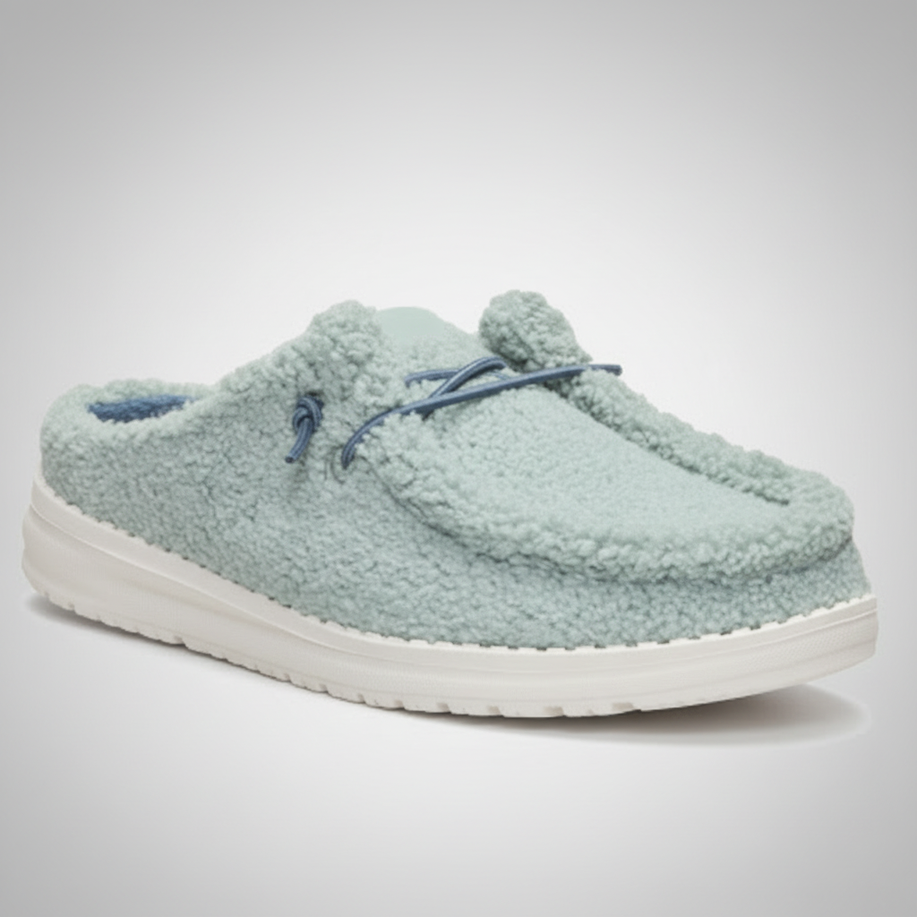 Warm Brown Sherpa Casual Comfortable Shoes