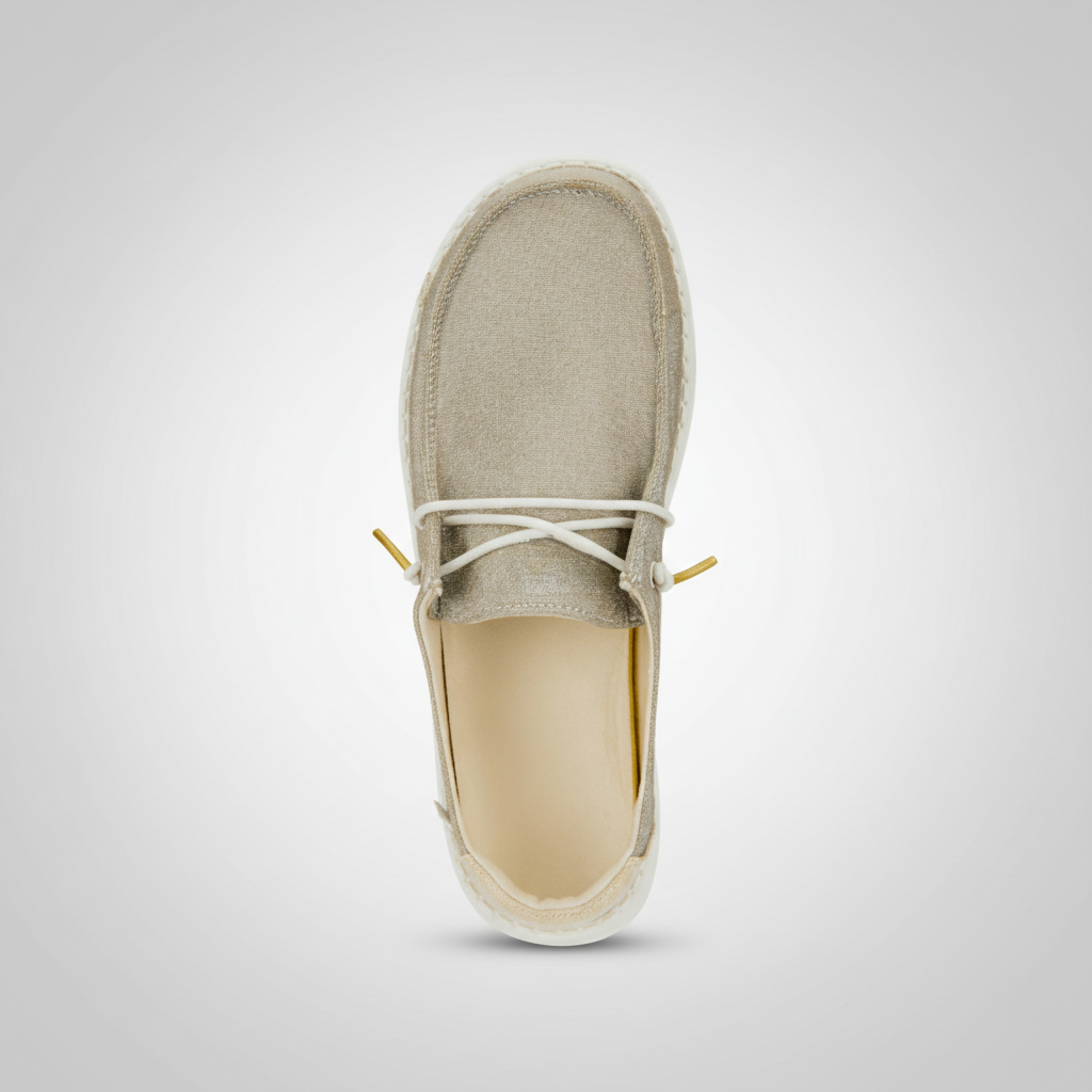 Shimmer Slip On Fashion Sneakers