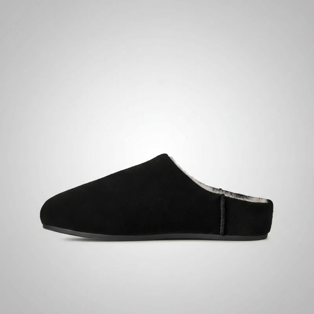 Elea Slip On Minimal Suede Slippers
