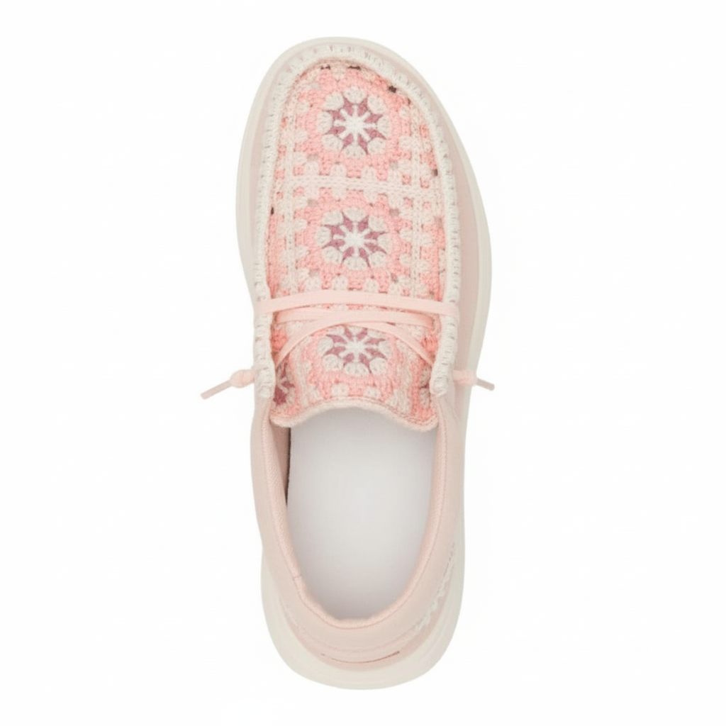 COMF Suede Crochet Casual Shoes For Women