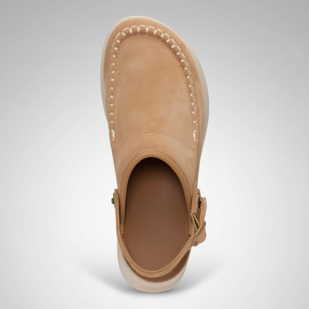 Delray Suede Platform Clog Shoe