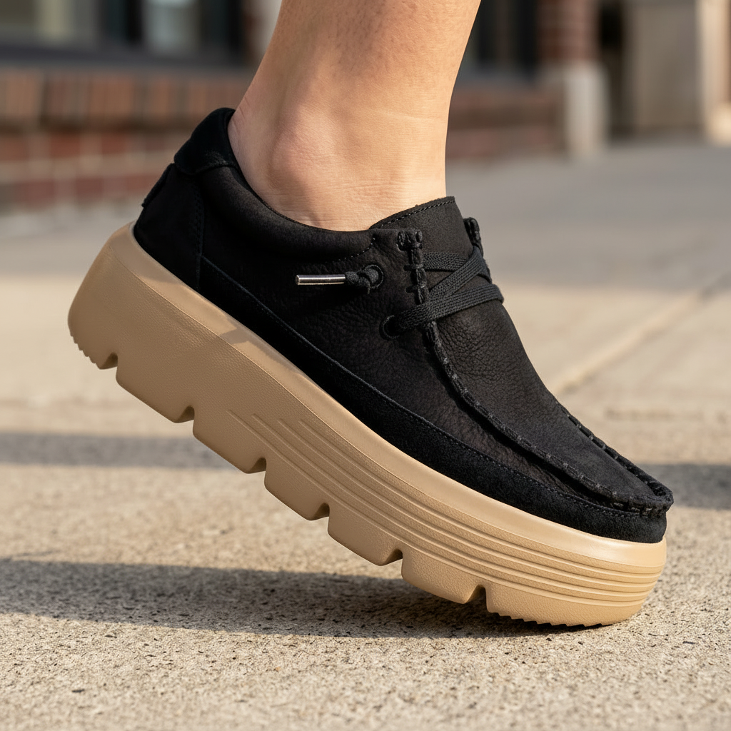 Austin Edge Ox Nubuck Platform Shoe