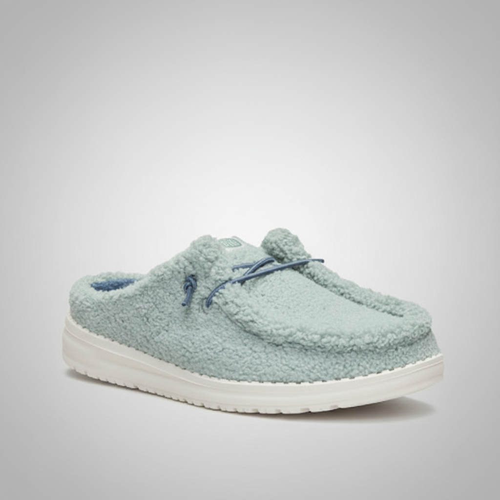 Warm Brown Sherpa Casual Comfortable Shoes