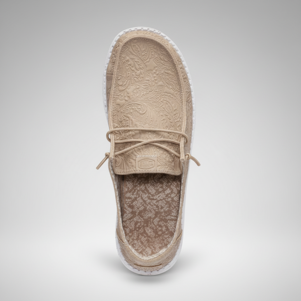 Wendy Ranch Textured Casual Slip On Shoes