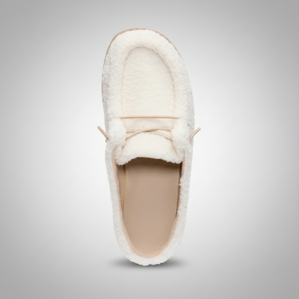 Warm Brown Sherpa Casual Comfortable Shoes