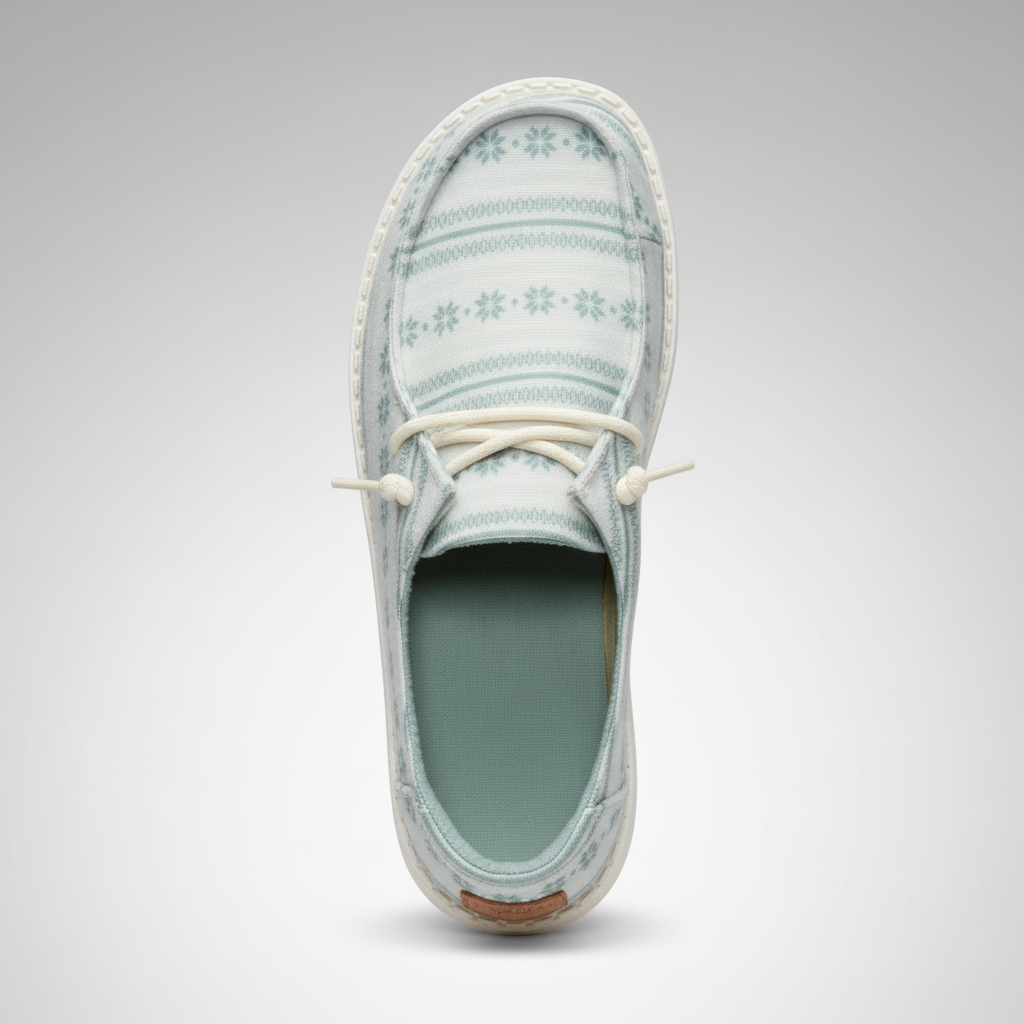 Nordic Pattern Lightweight Casual Slip On Shoes