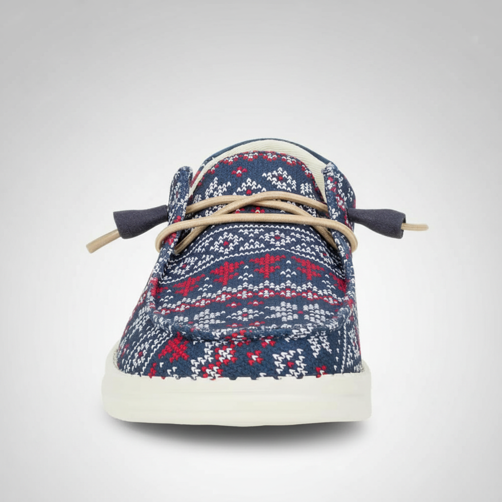 Winter Sweater Pattern Knit Casual Shoes For Women