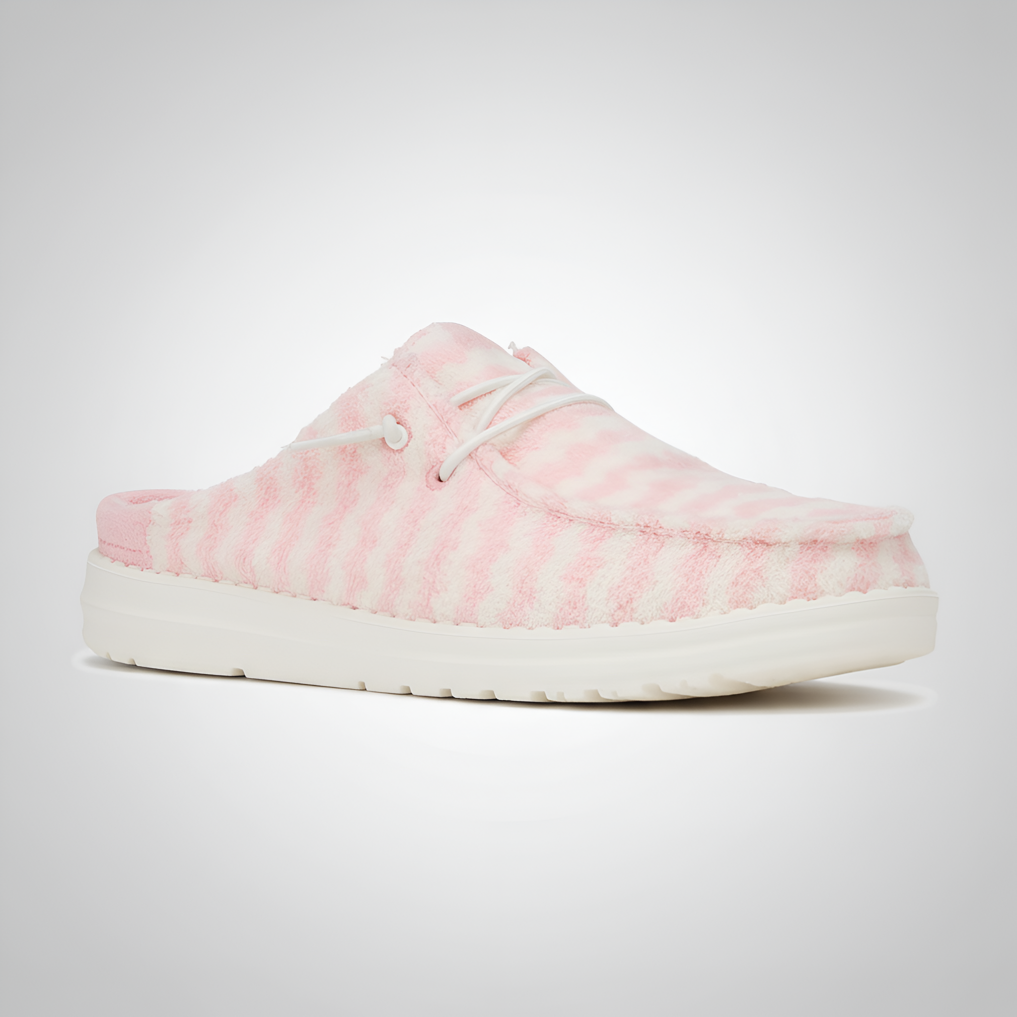 Stripe Design Casual Slip On Shoes