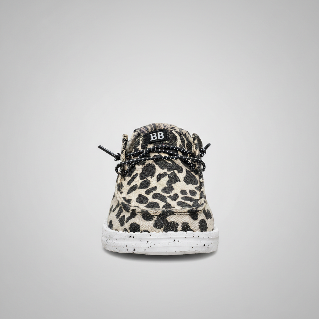 Wendy Cheetah Print Textile Slip On Shoes