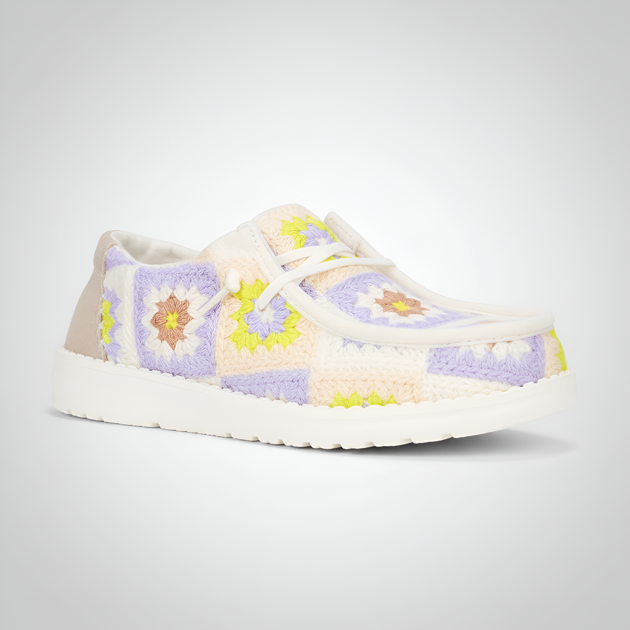 Crochet Patchwork Slip On Casual Comfort Shoes For Women