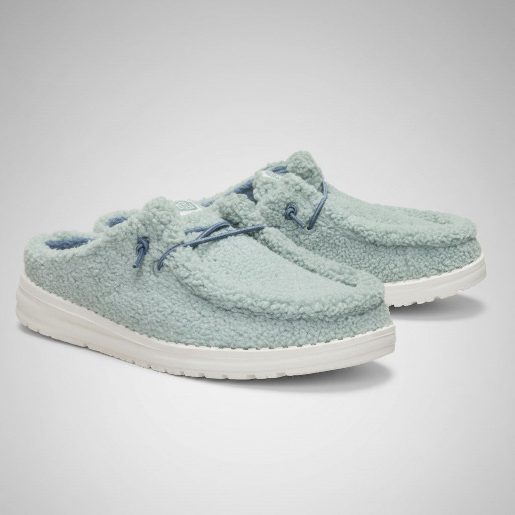 Warm Brown Sherpa Casual Comfortable Shoes