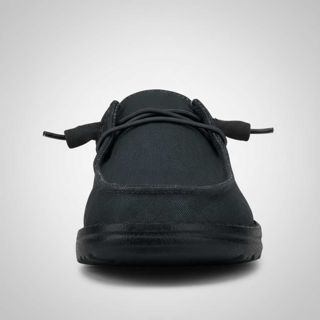 Stretch Canvas Wide Casual Shoes