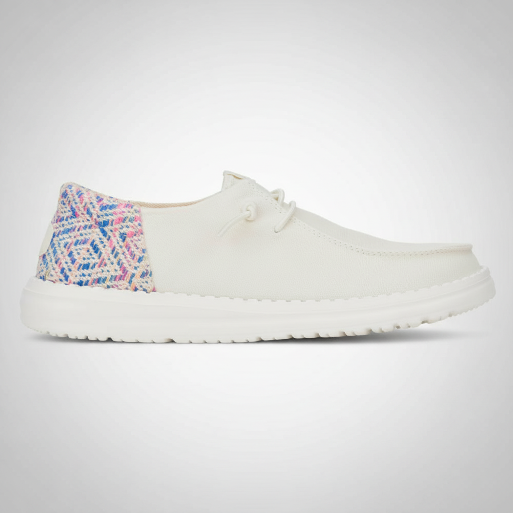 Woven Accent Casual Shoes For Women