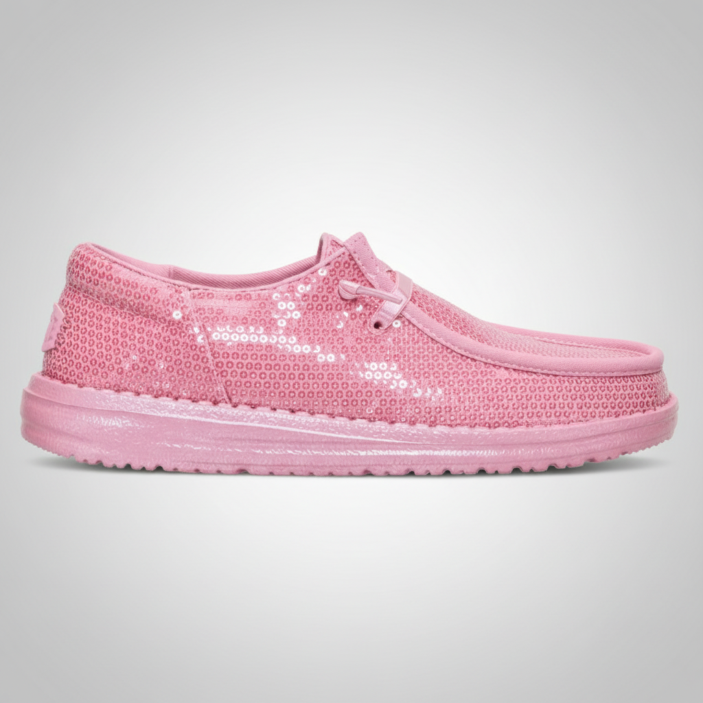 Sequin Lightweight Casual Slip On Shoes