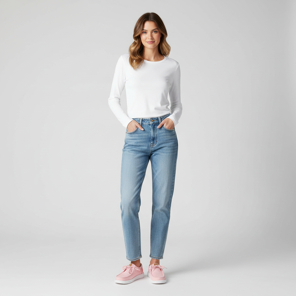 Wendy Chambray Grid Casual Shoe