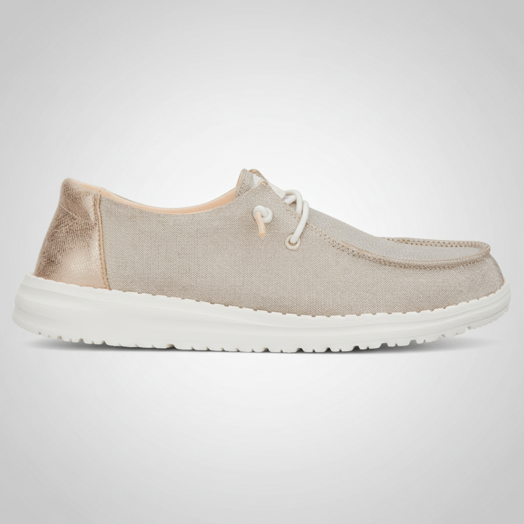 Shimmer Slip On Fashion Sneakers