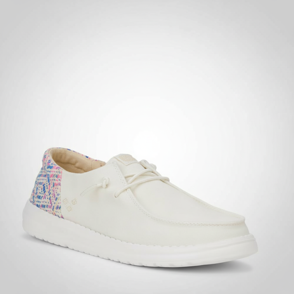 Woven Accent Casual Shoes For Women