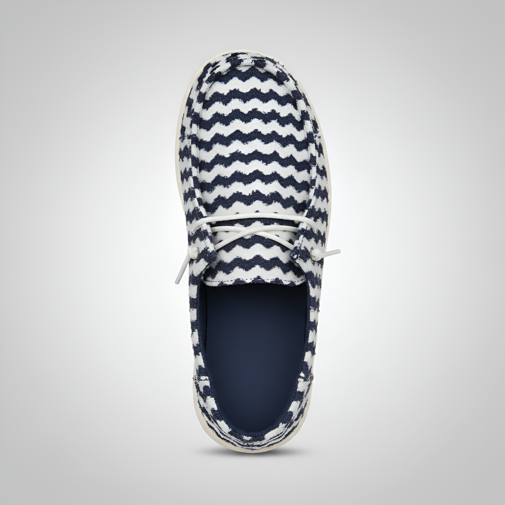 Stripe Design Casual Slip On Shoes