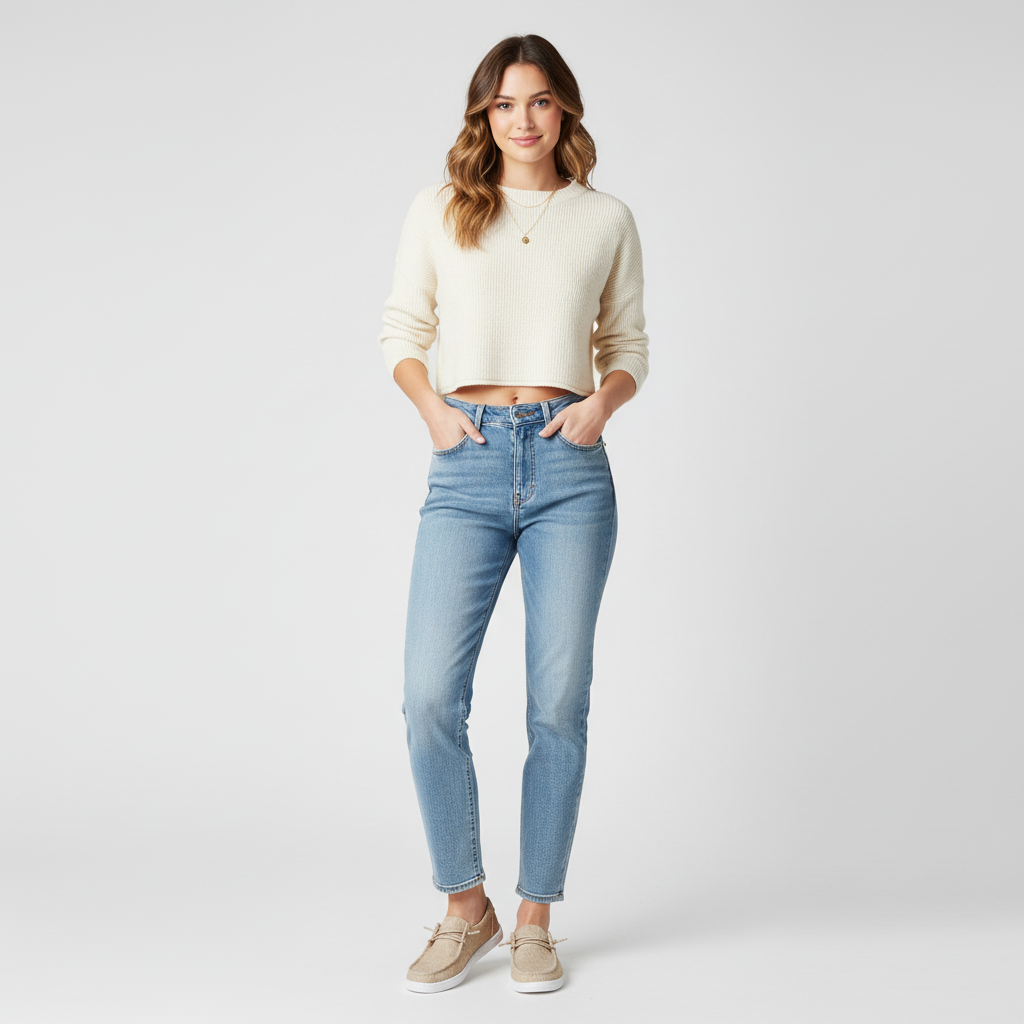 Wendy Ranch Textured Casual Slip On Shoes