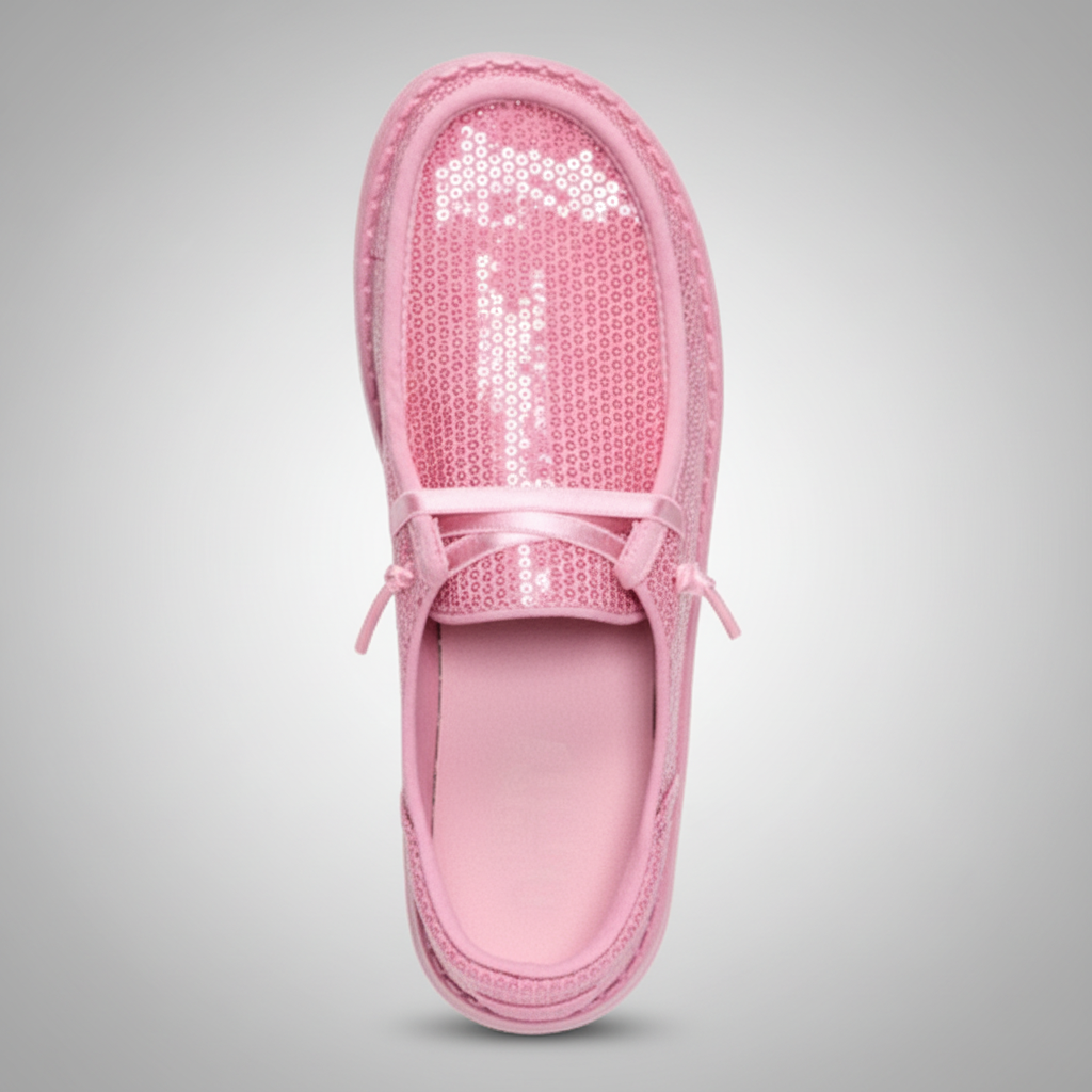 Sequin Lightweight Casual Slip On Shoes