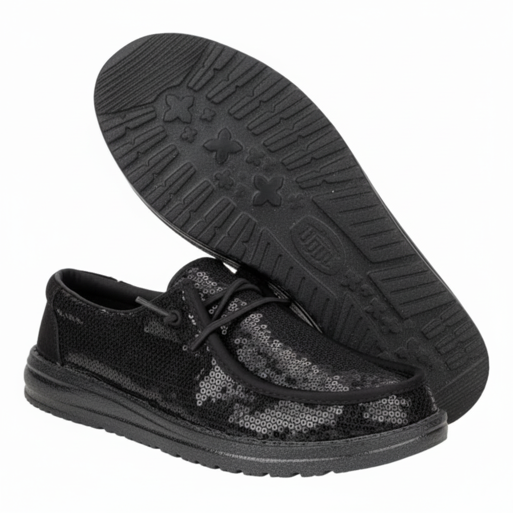 Slip Sequin Sparkle Mule Shoes For Women