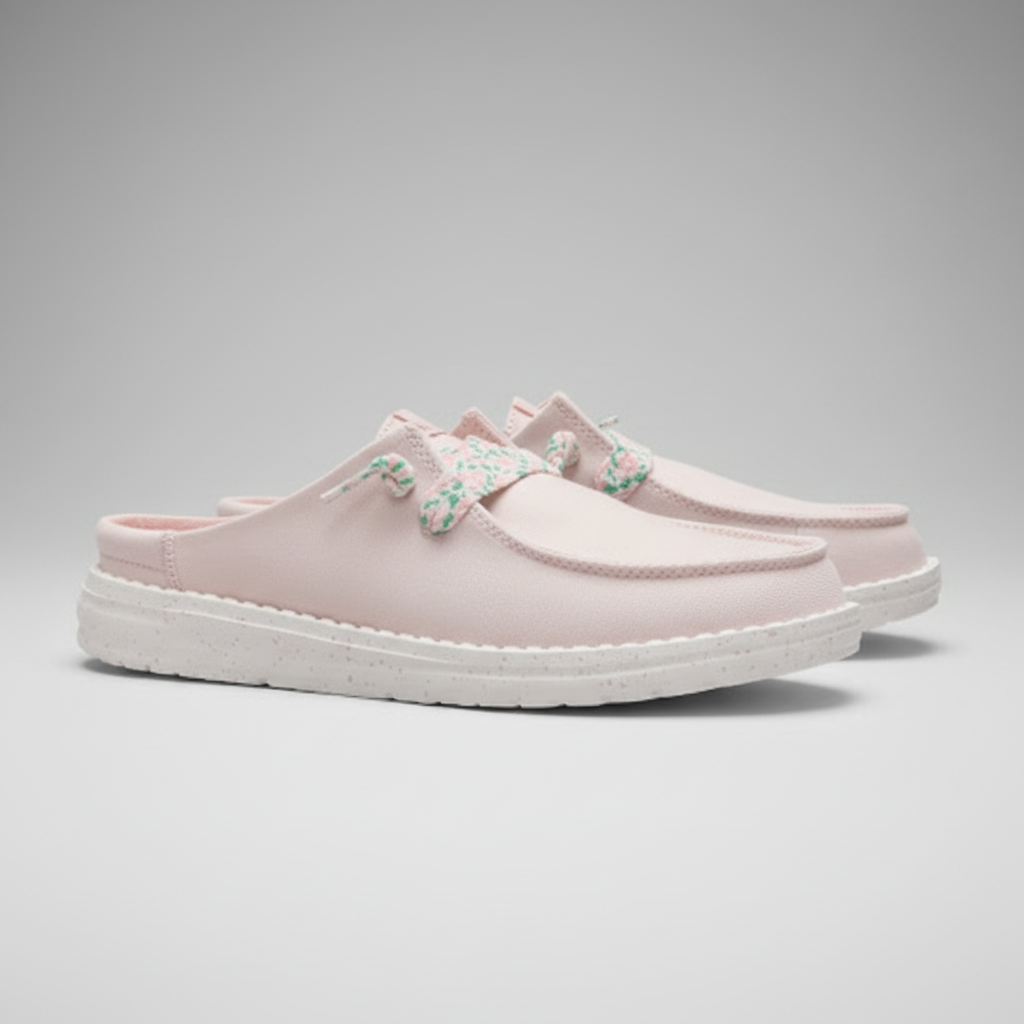 Lightweight Everyday Slip Ons With Lace Details