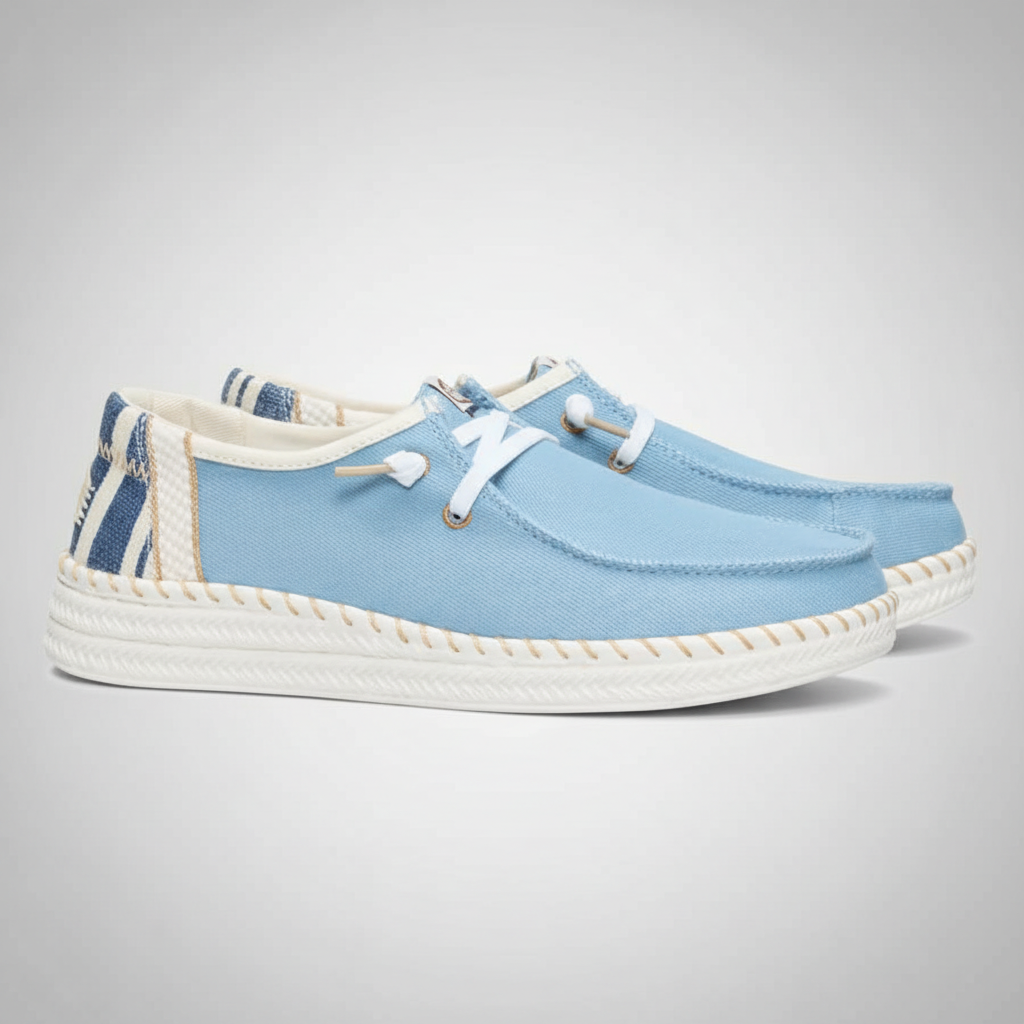 Casual Denim Lace Up Espadrille Shoes For Women