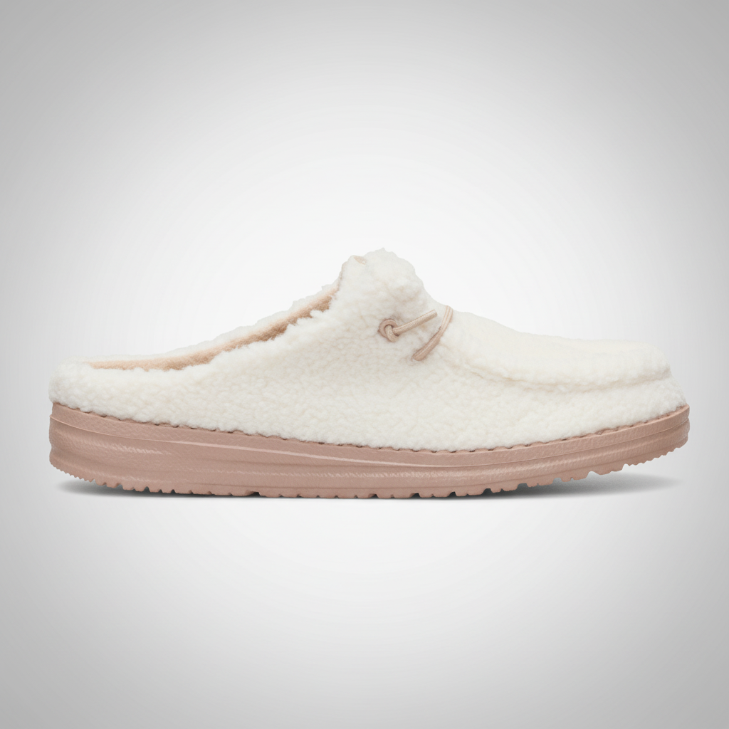 Warm Brown Sherpa Casual Comfortable Shoes