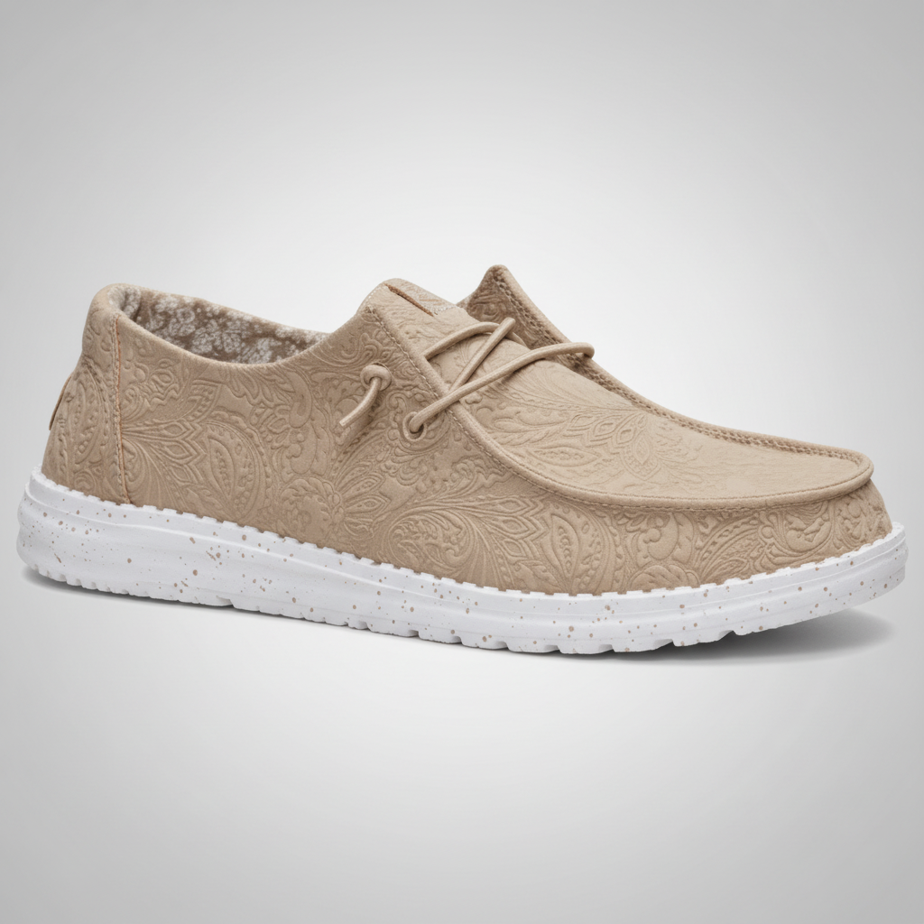 Wendy Ranch Textured Casual Slip On Shoes