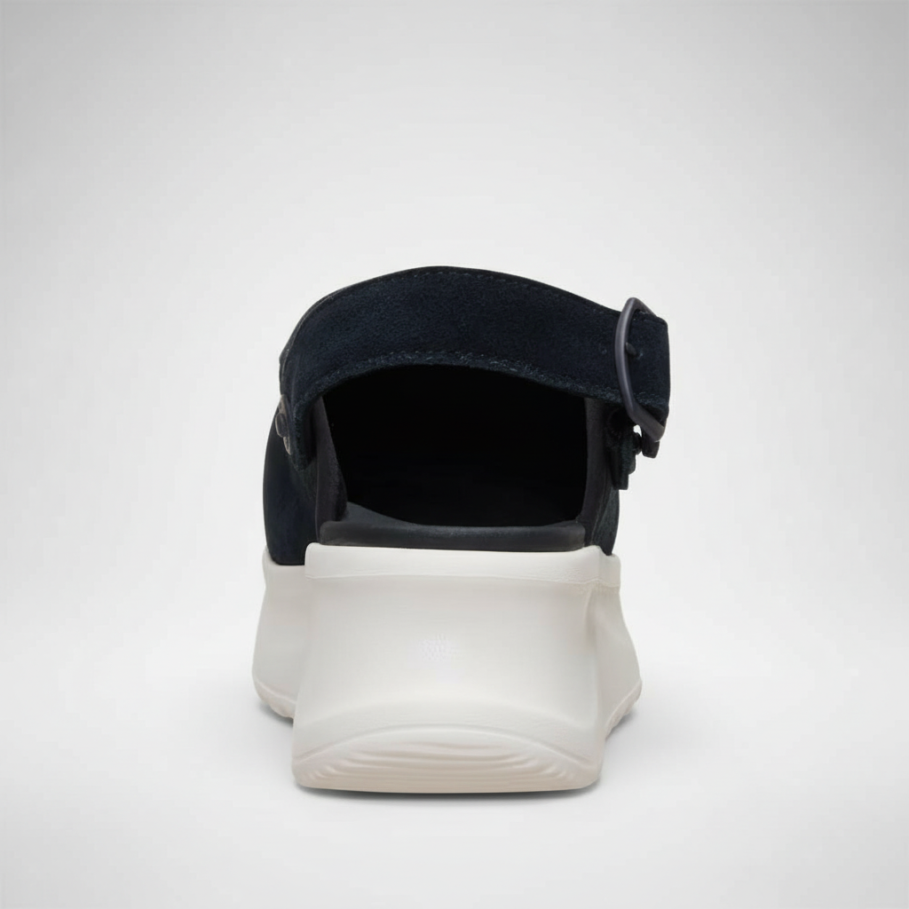 Delray Suede Platform Clog Shoe