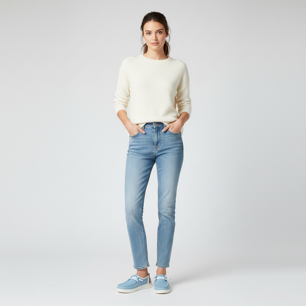 Casual Denim Lace Up Espadrille Shoes For Women