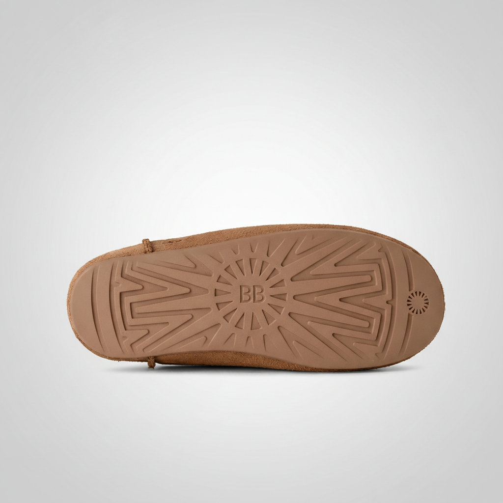 Elea Slip On Minimal Suede Slippers