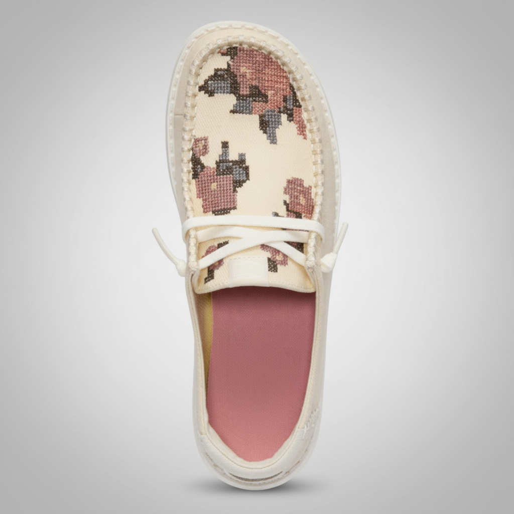 Cross Stitch Embroidered Everyday Canvas Shoes