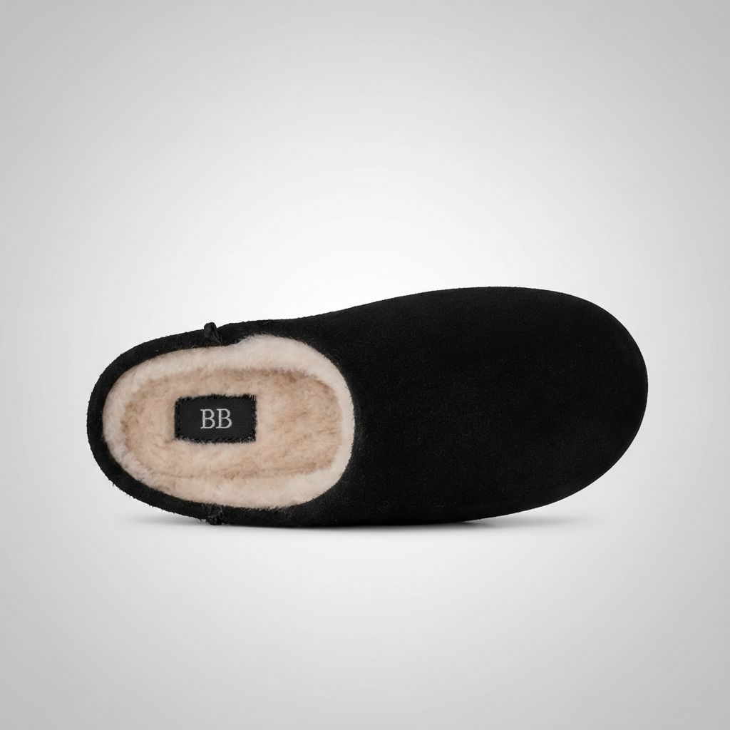 Elea Slip On Minimal Suede Slippers