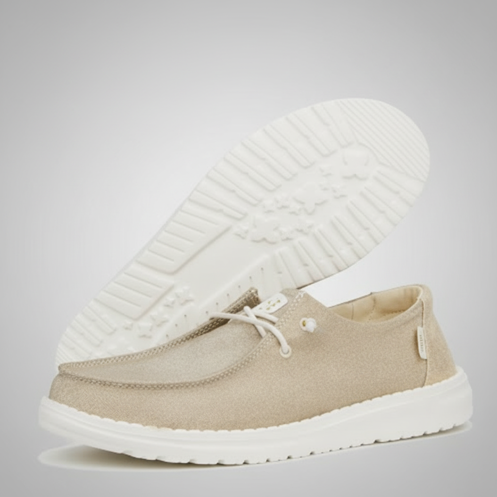 Shimmer Slip On Fashion Sneakers