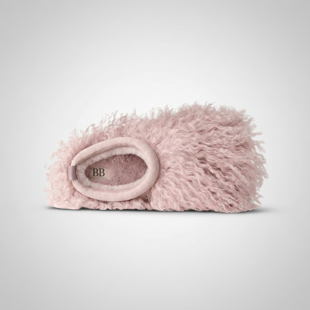 Tazz Fluff Momma Platform Sheepskin Slipper