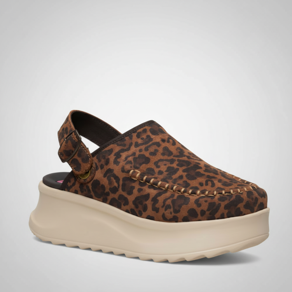 Delray Suede Platform Clog Shoe