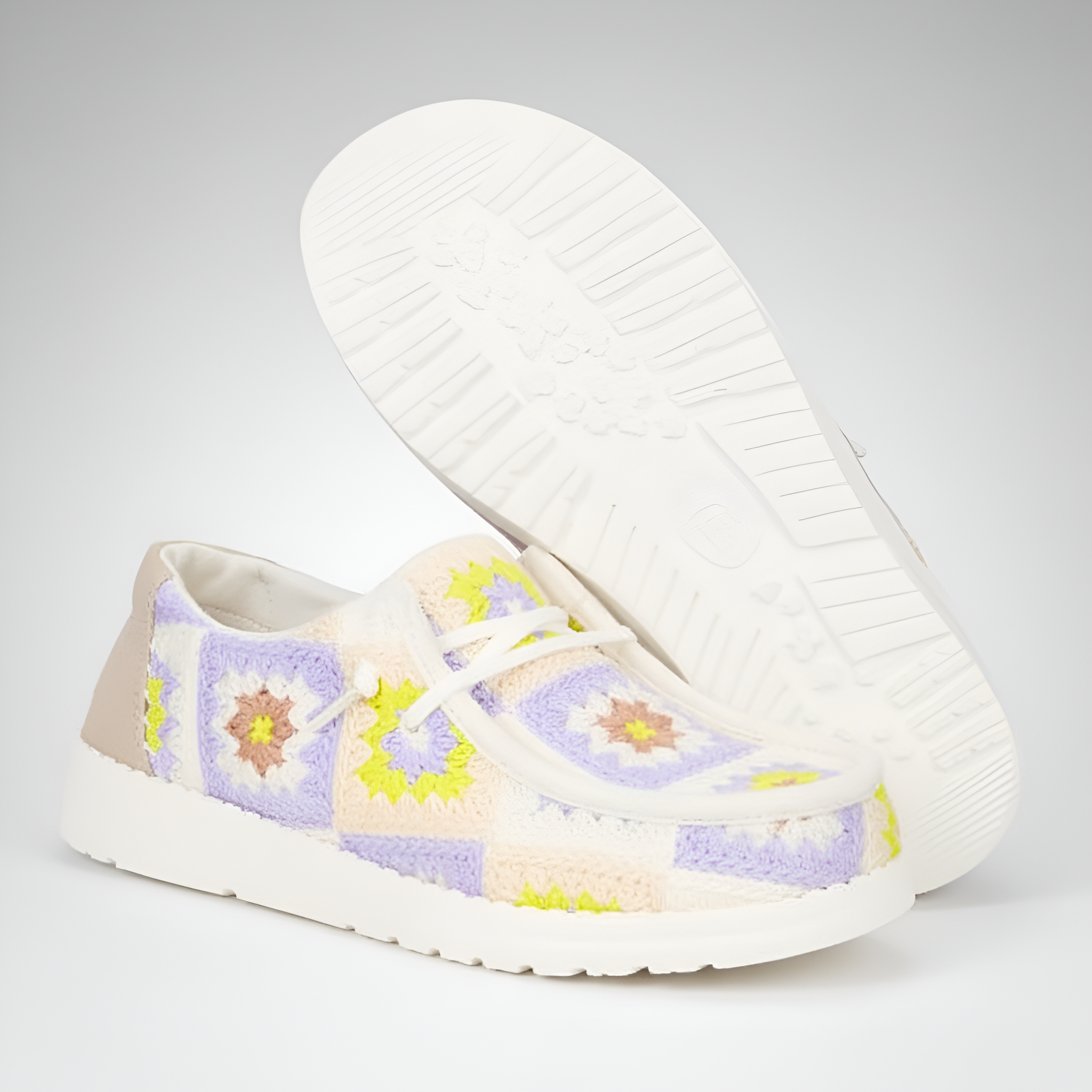 Crochet Patchwork Slip On Casual Comfort Shoes For Women