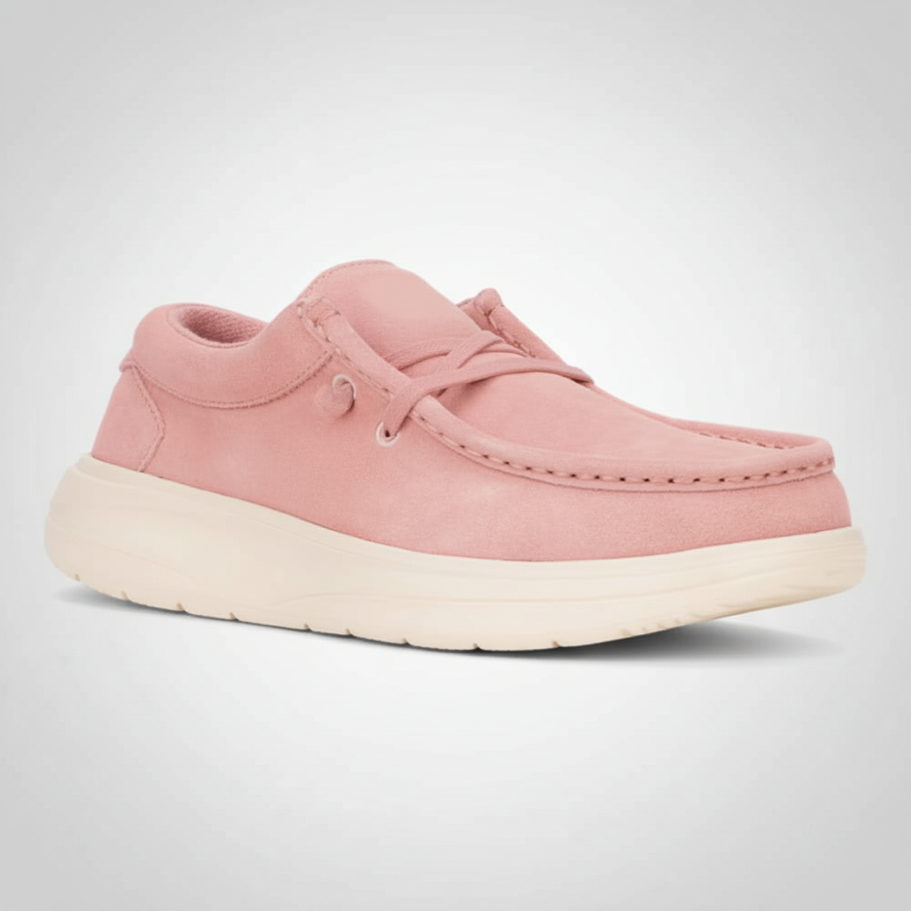 Suede Lace Casual Shoes for Women