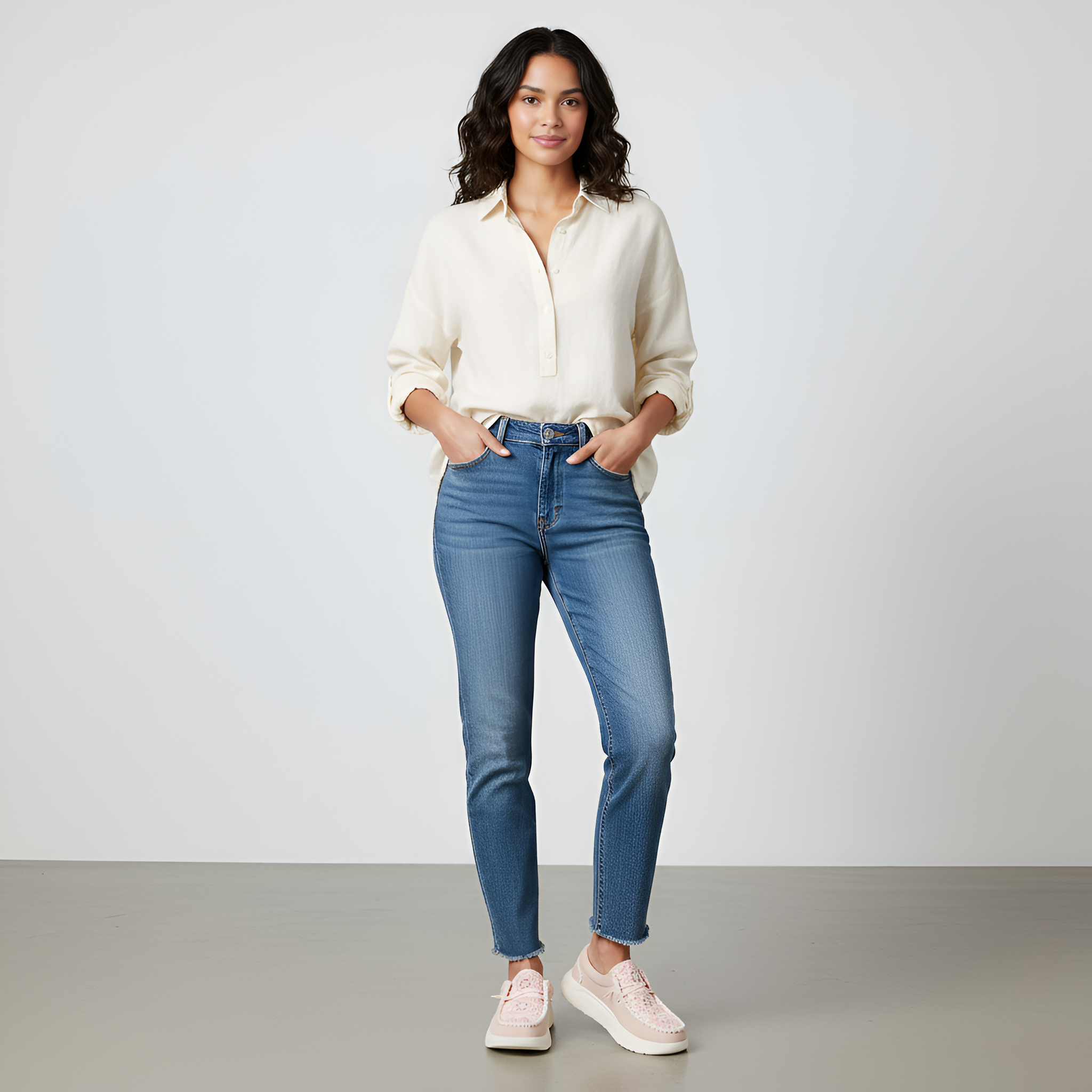 COMF Suede Crochet Casual Shoes For Women