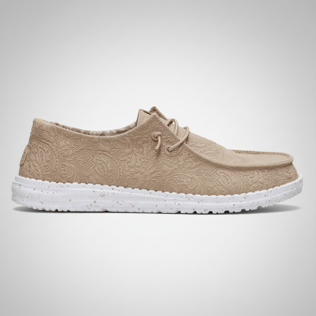 Wendy Ranch Textured Casual Slip On Shoes